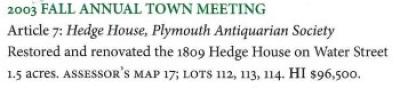 Hedge House, Plymouth Antiquarian Society