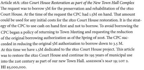 1820 Court House Article 16A