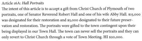 Article 16A Hall Portraits