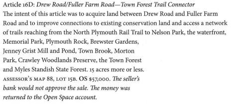 Article 16D Drew Road / Fuller Farm