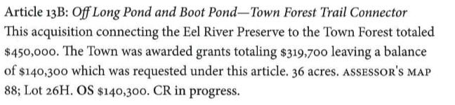 Article 13B Off Long Pond and Boot Pond