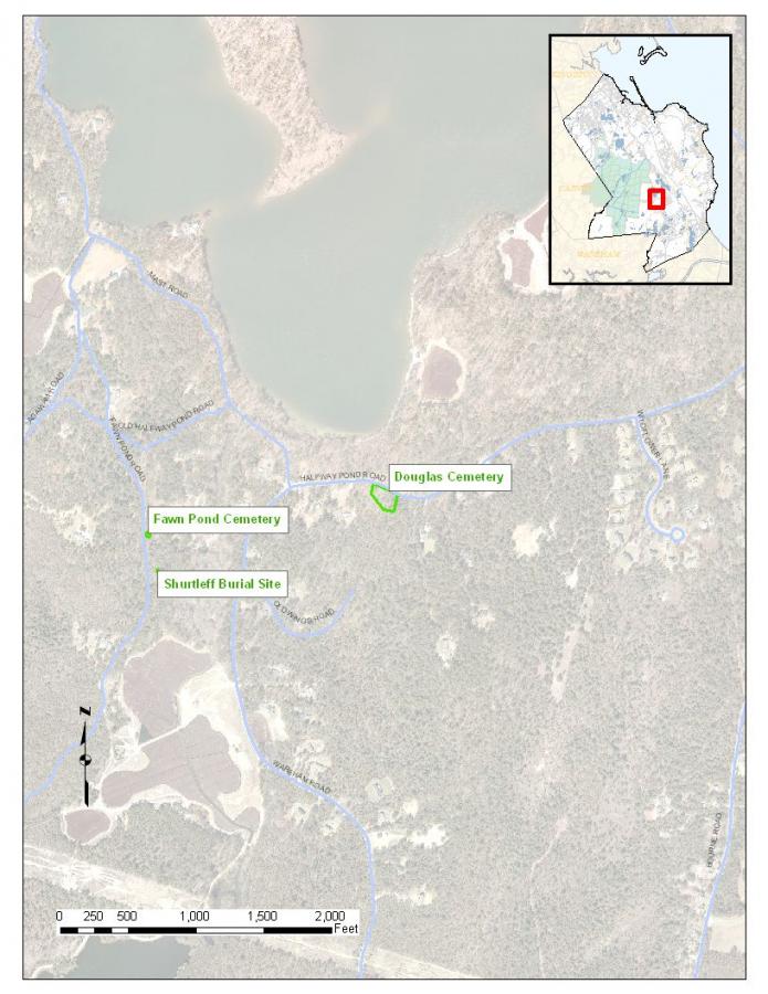 Douglas Burying Ground Map