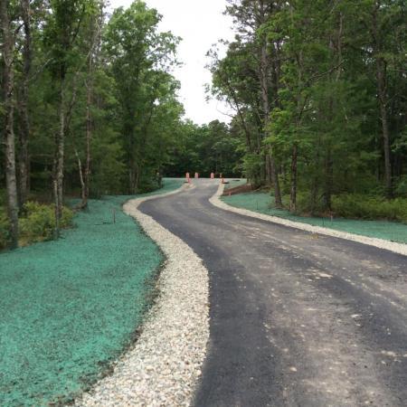 A Cleared and Paved Well Access Road