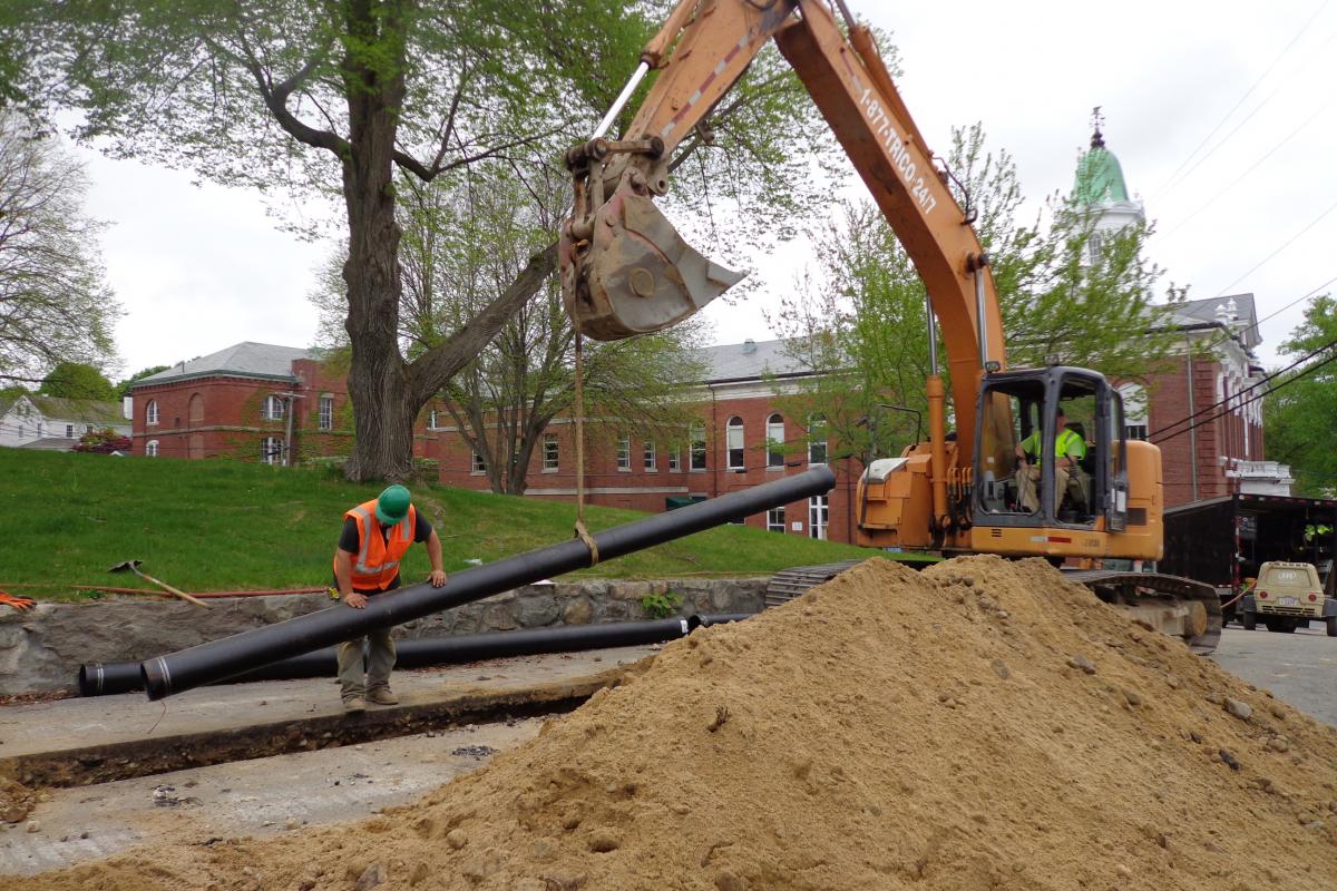 School Street Water Main Construction