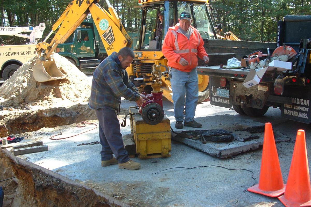 Tim Canucci Prepping the Tapping Machine