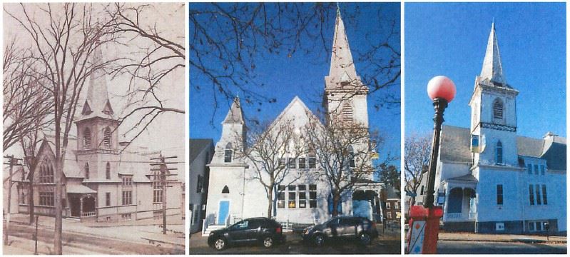 Spire Center building at 3 time periods