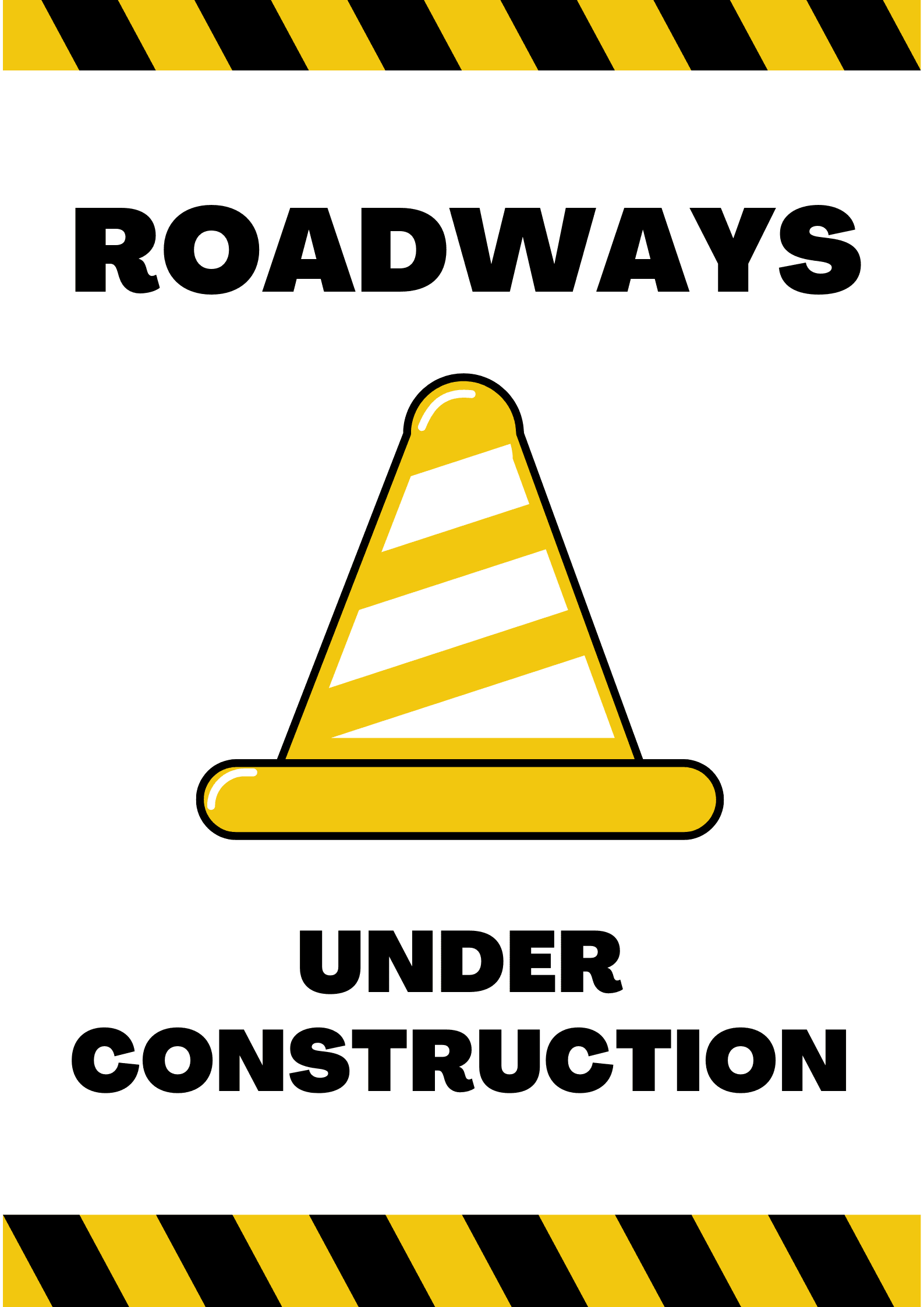 This Are Under Construction Notice Poster