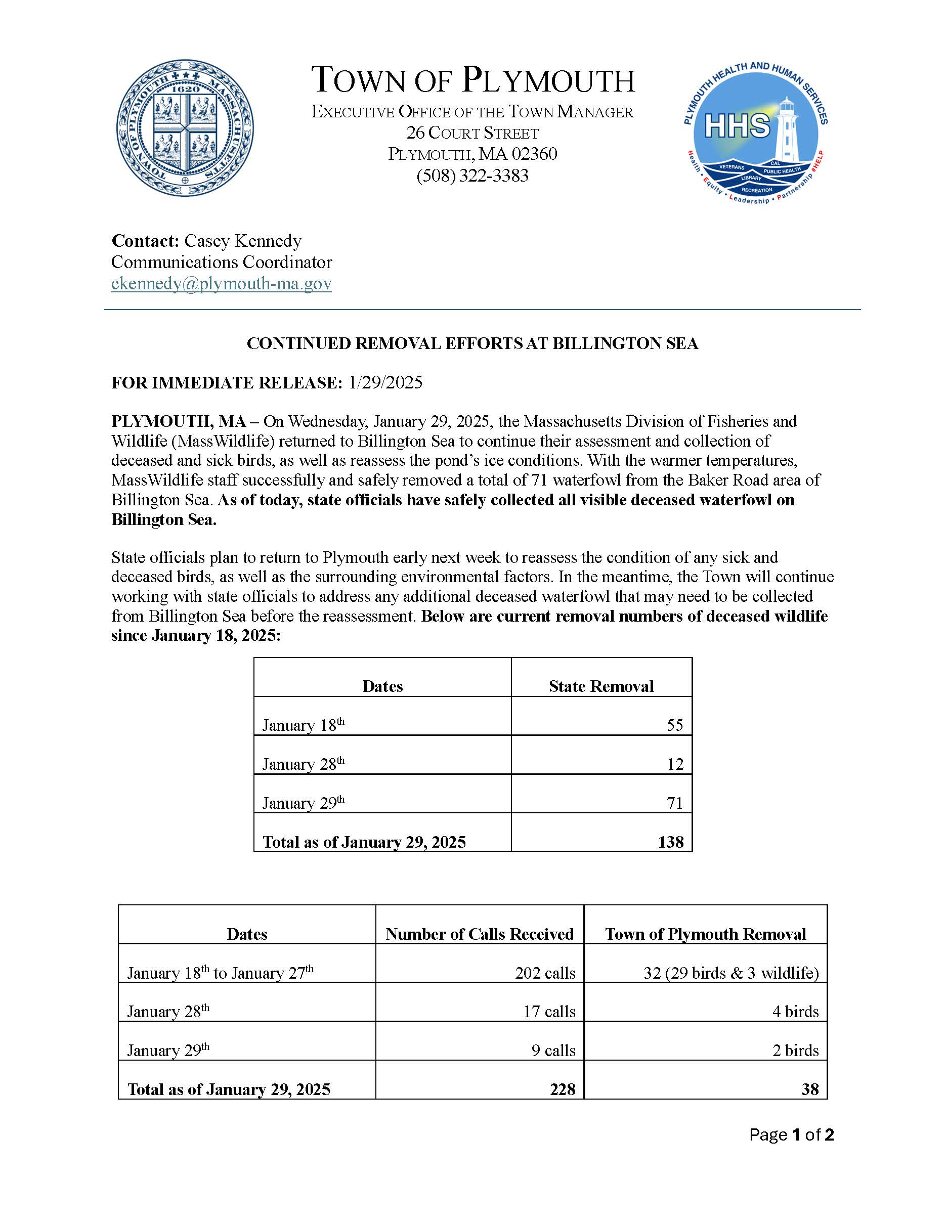 Avian Flu Updates  - Wednesday January 29th_Page_1