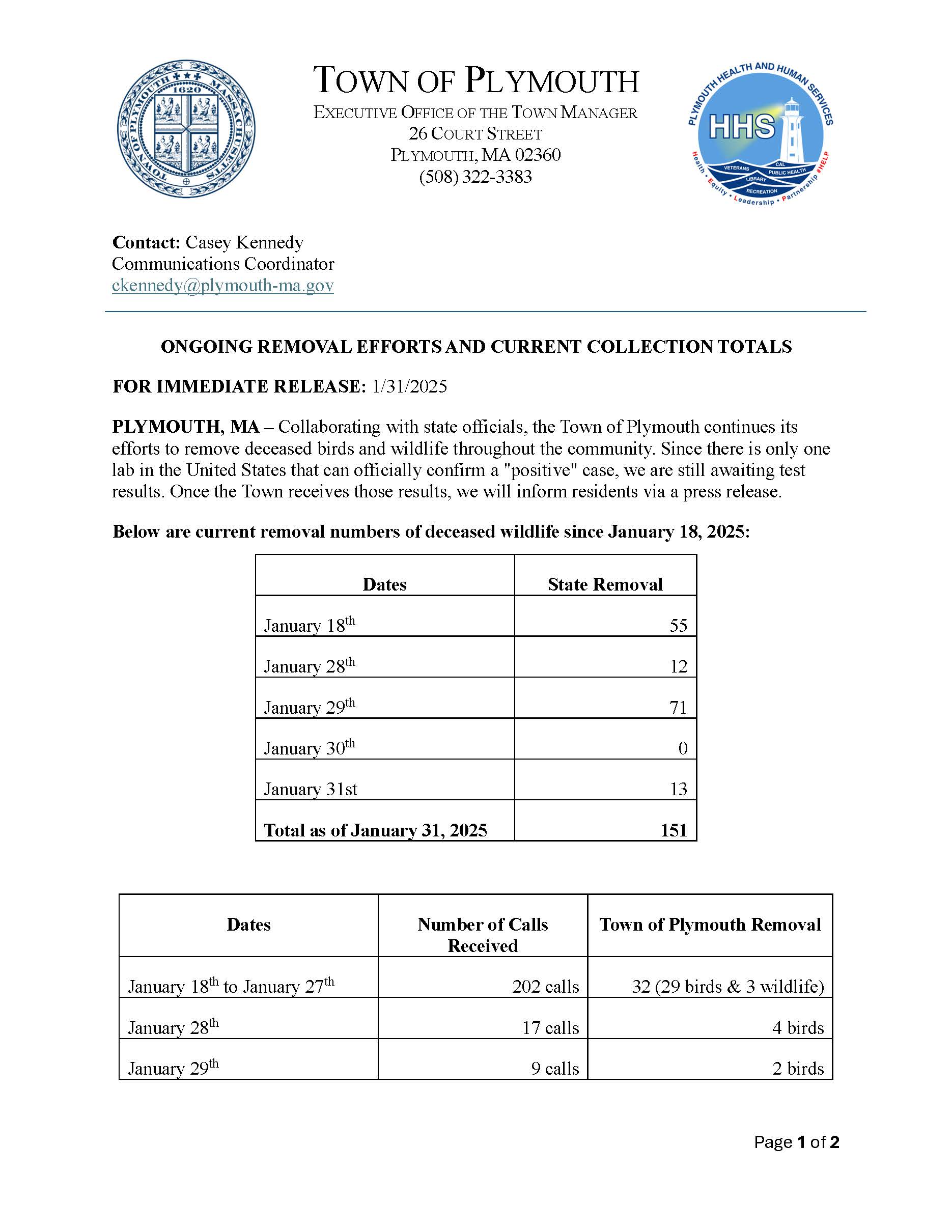Avian Flu Updates  - Friday January 31st_Page_1
