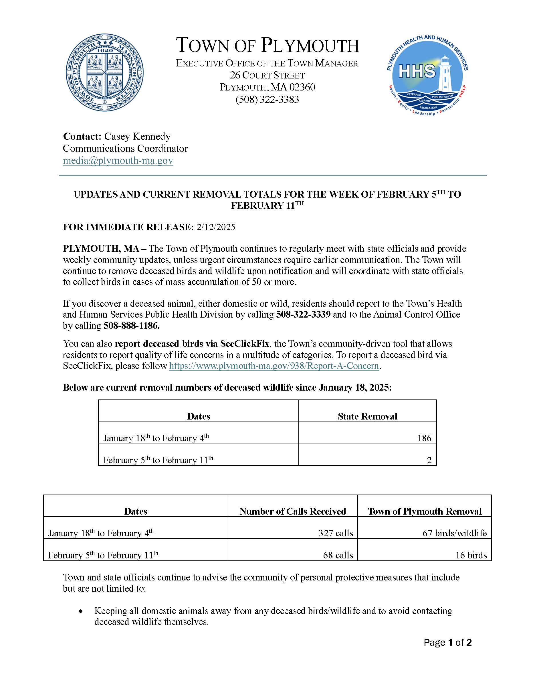 Avian Flu Updates  - Wednesday, February 12th_Page_1