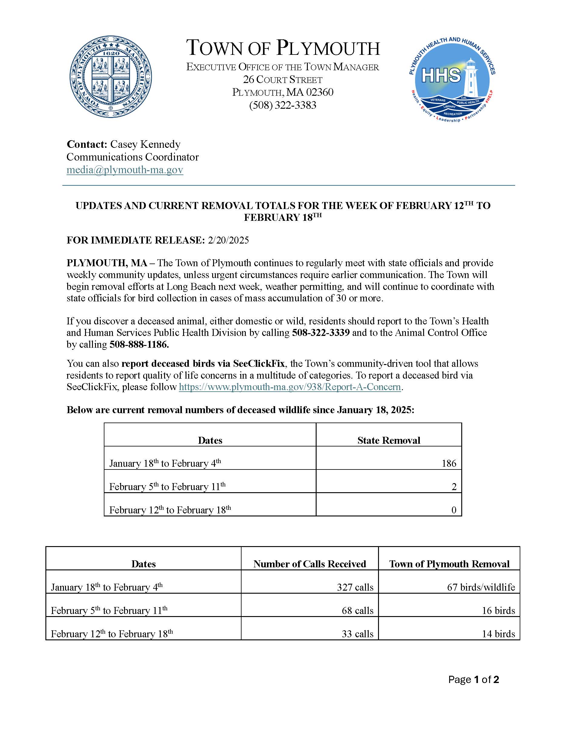Avian Flu Updates  - Wednesday, February 19th_Page_1
