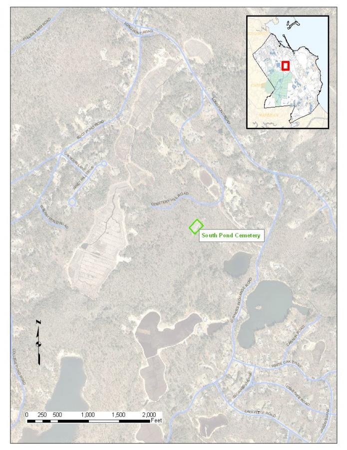 South Pond Cemetery Map