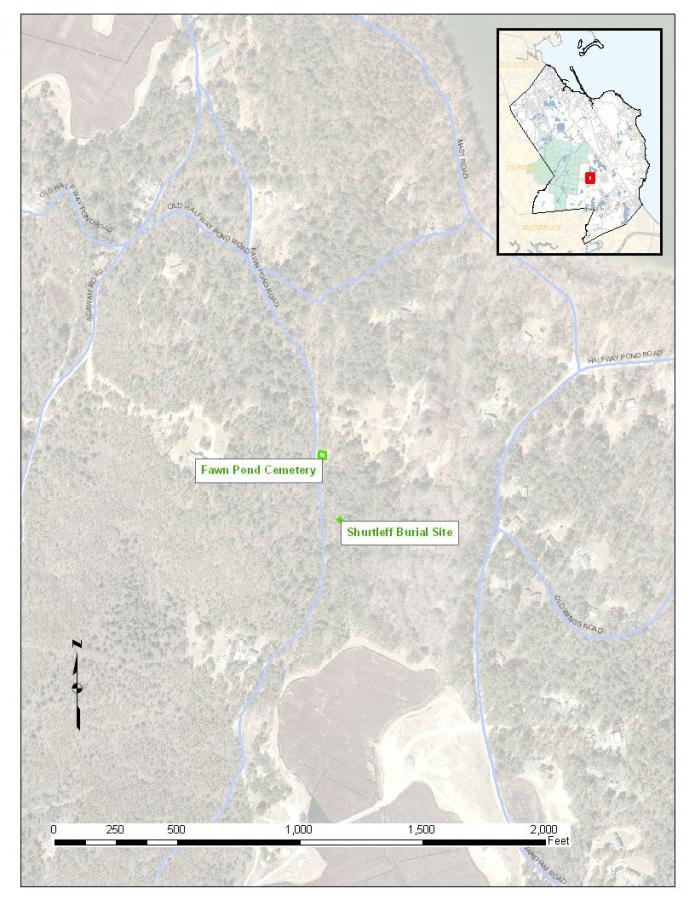 Shurtleff Burial Site Map