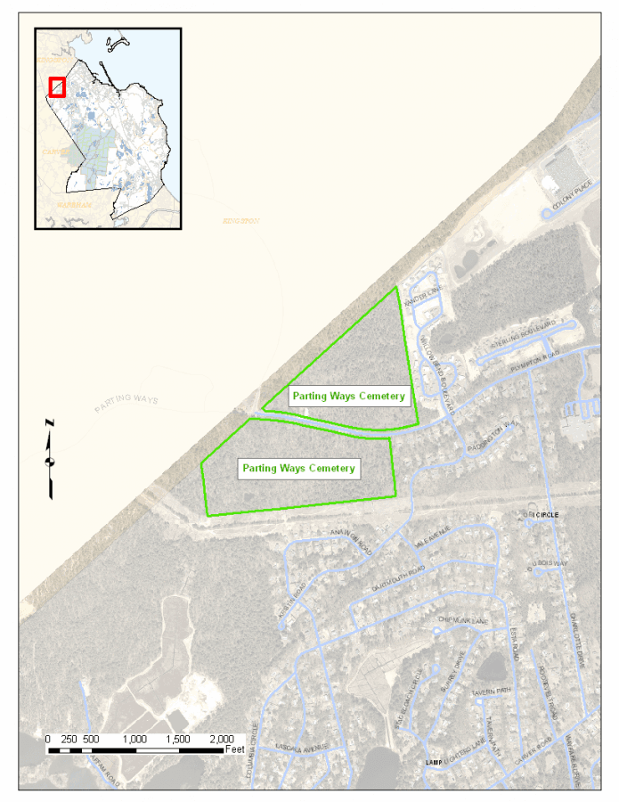 Parting Ways Cemetery Map
