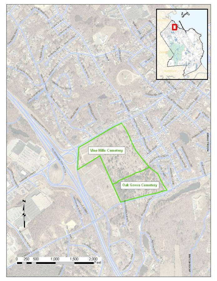 Oak Grove Cemetery Map