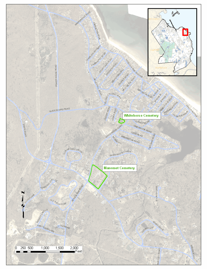 Manomet Cemetery Map