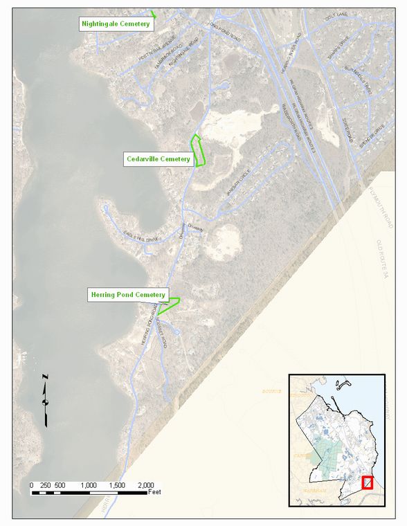 Herring Pond Cemetery Map