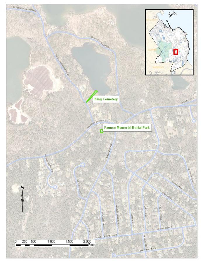 Fawn Pond Cemetery Map
