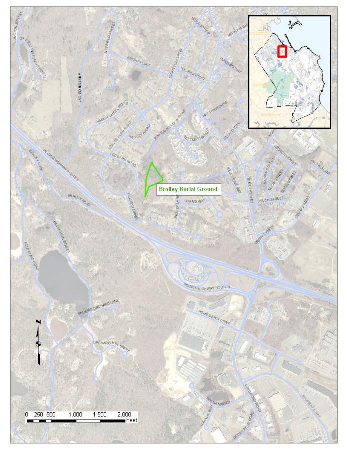 Brailey Burial Ground Map