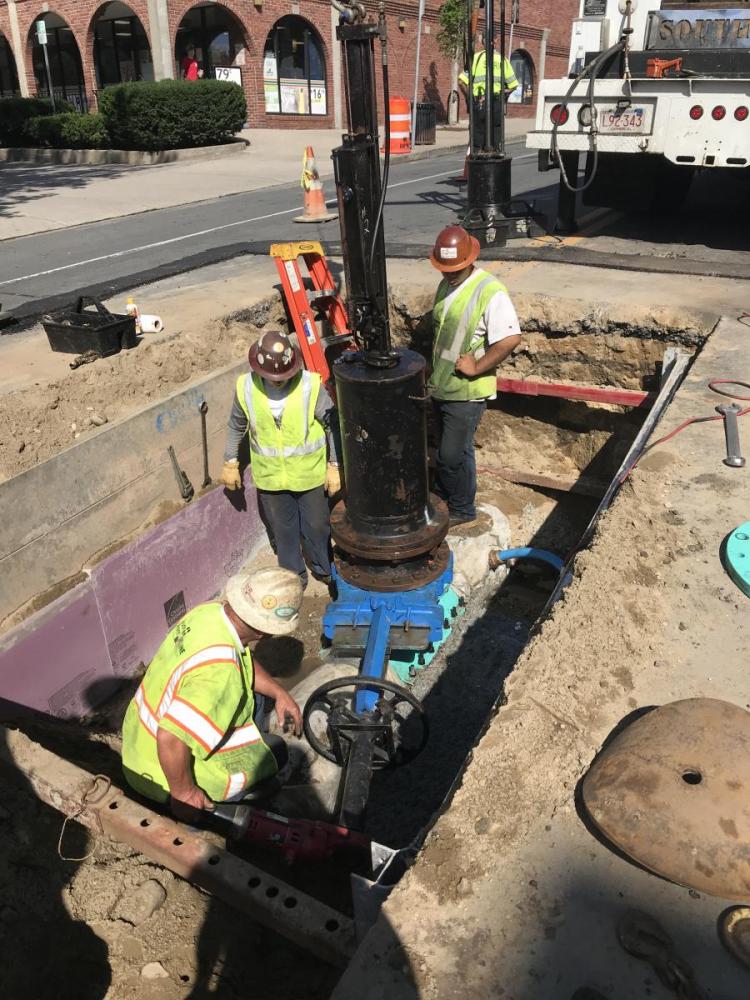 Construction Workers with Equipment