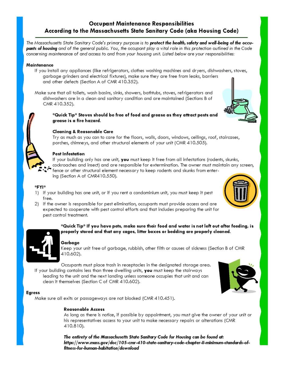 Tenant Responsibilities