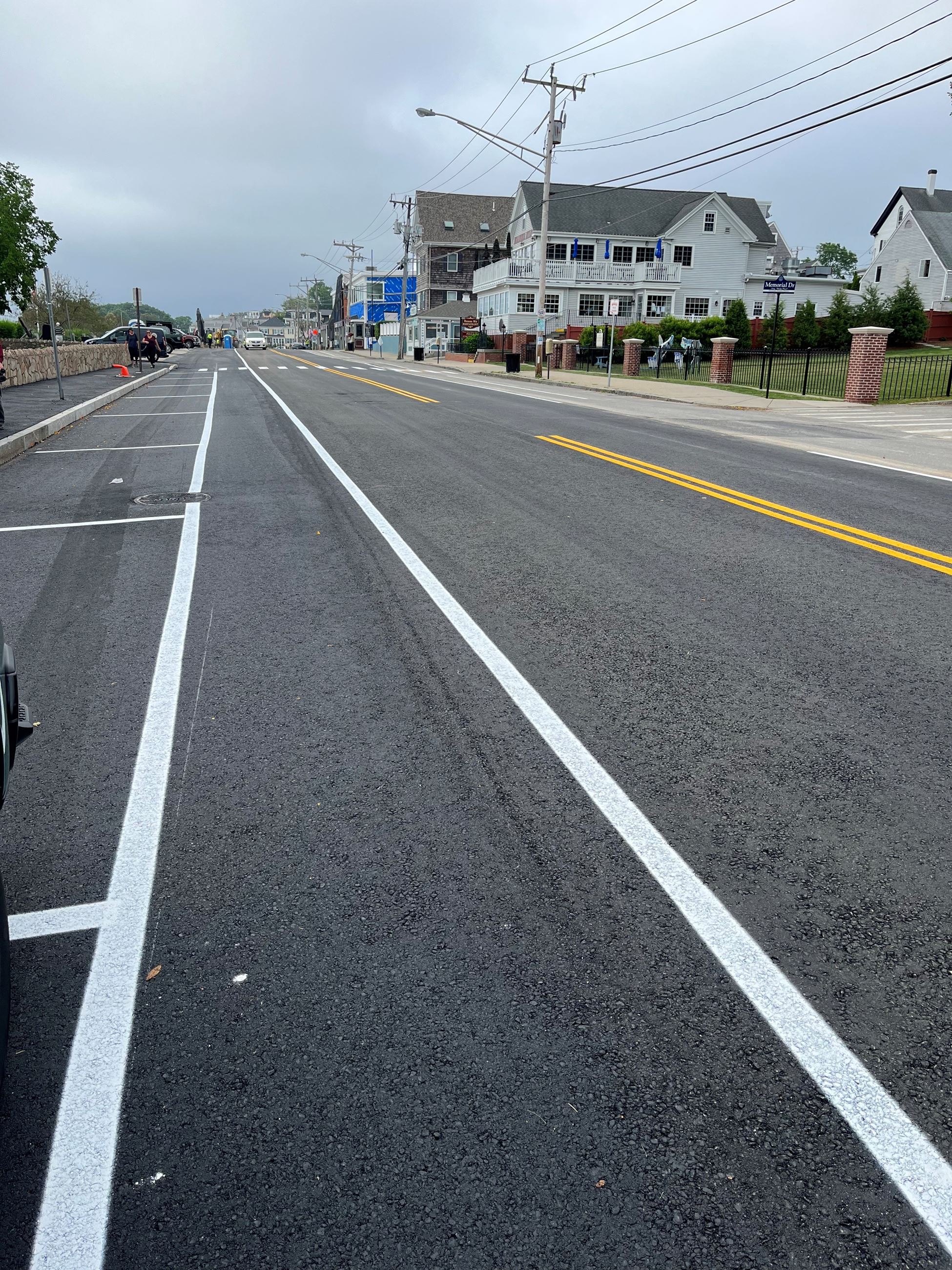 Water Street paved and lined