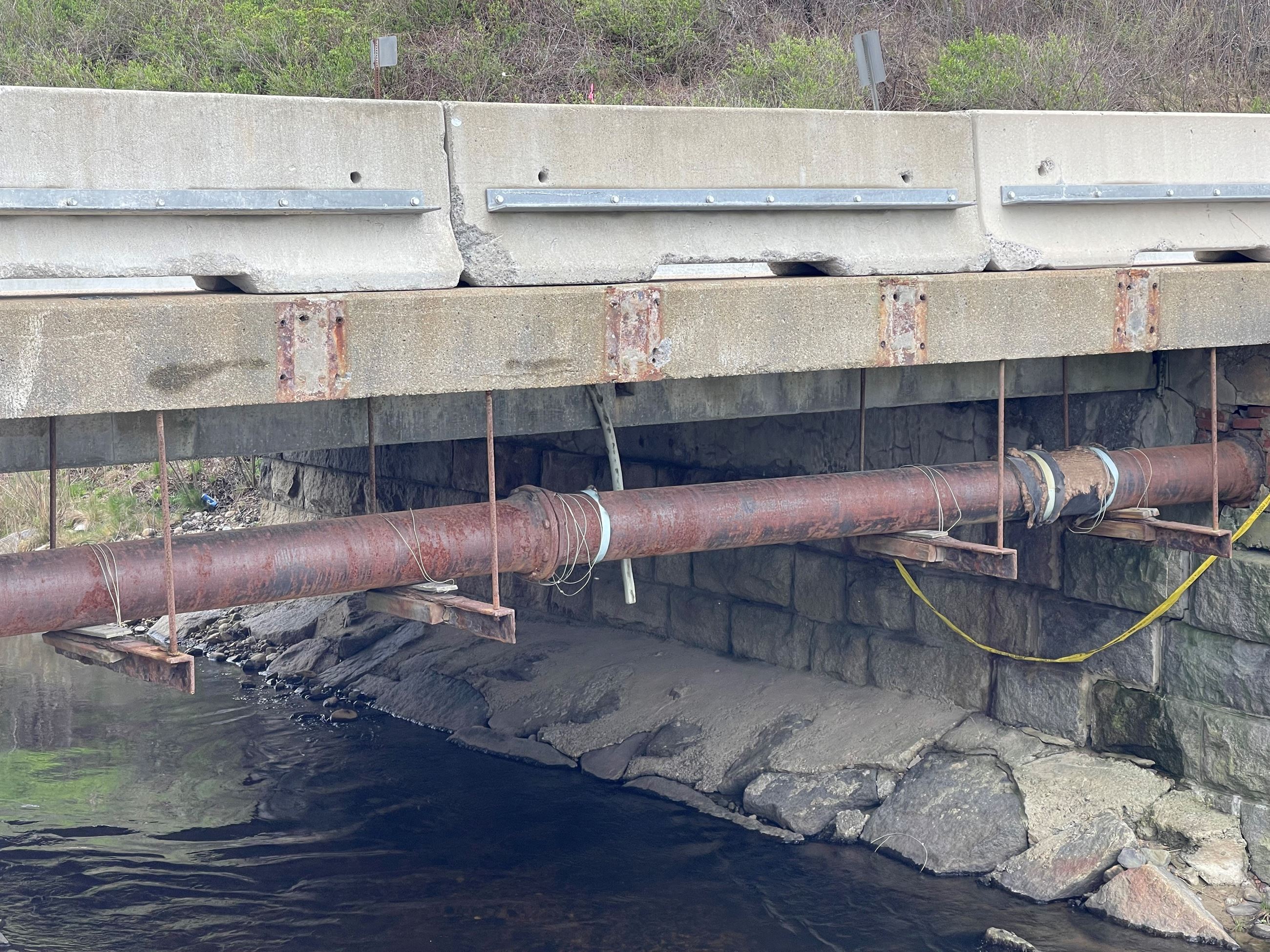 Eel River Bridge Water Main Before Construction
