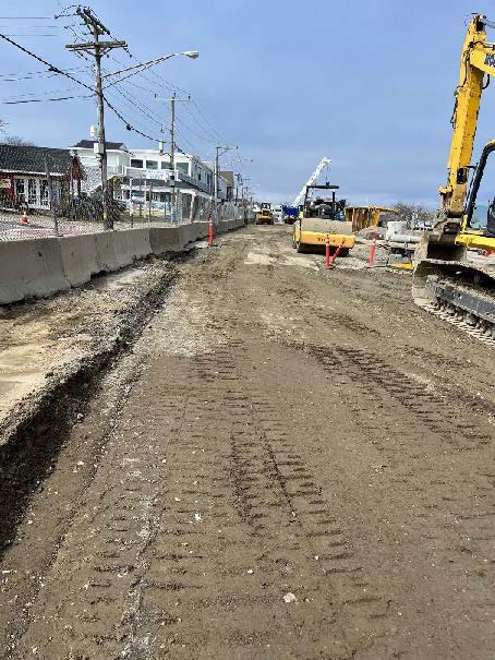 general site cleanup Water Street sewer project