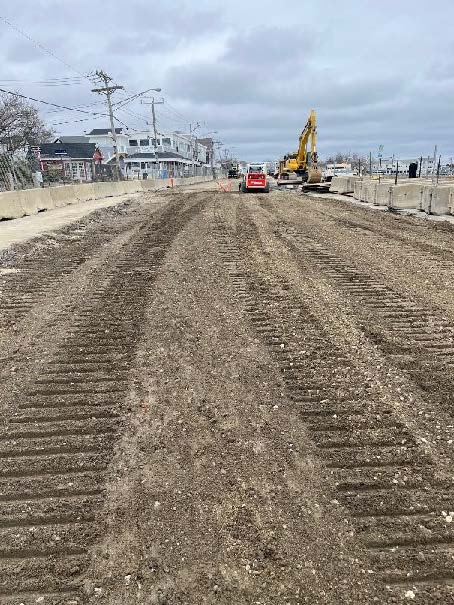 temporary roadway restoration along Water Street