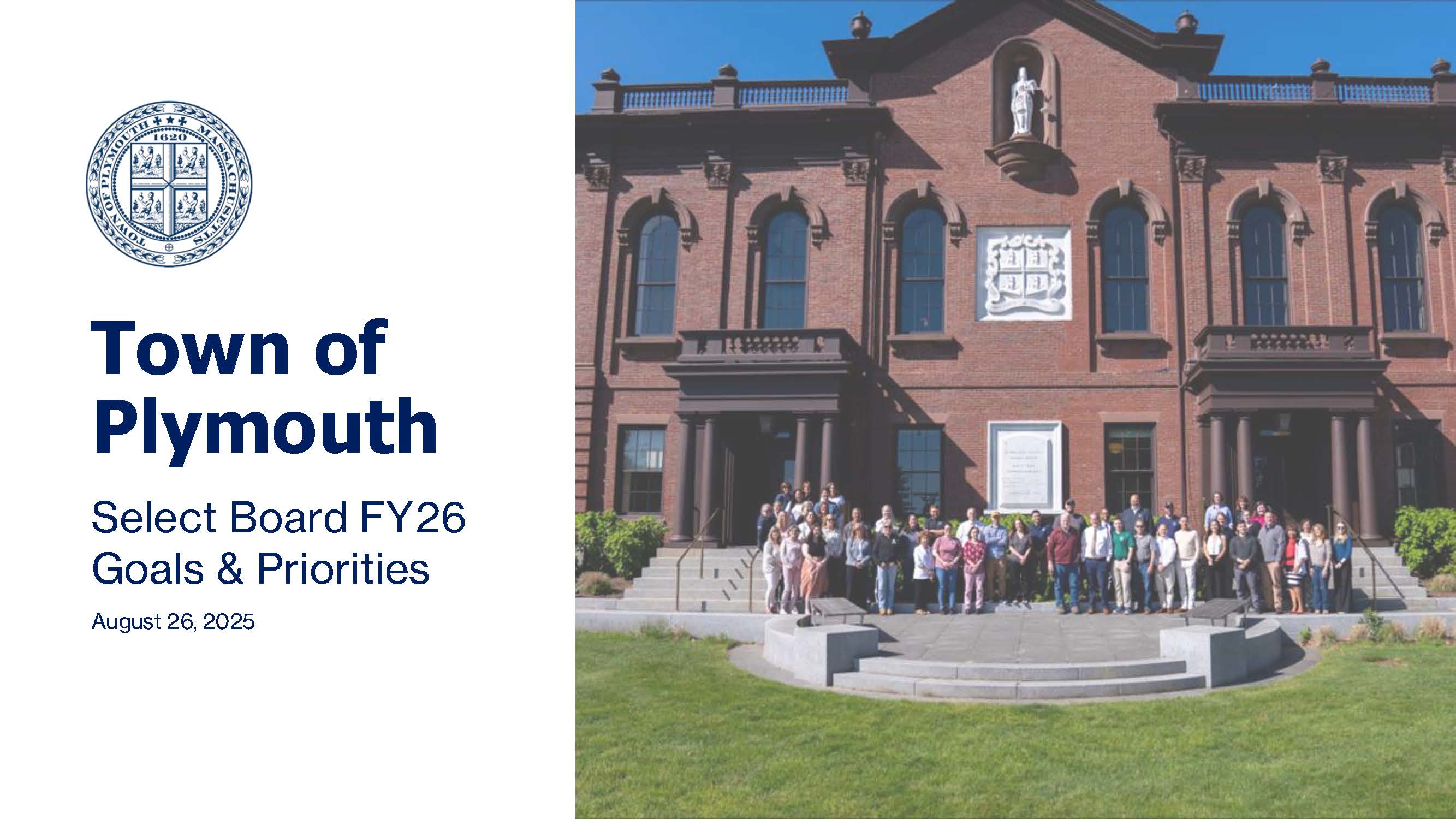 Fiscal Year 2026 Select Board Goals & Priorities