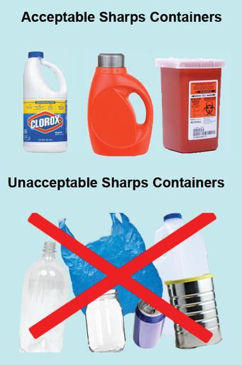 Acceptable Sharps Containers